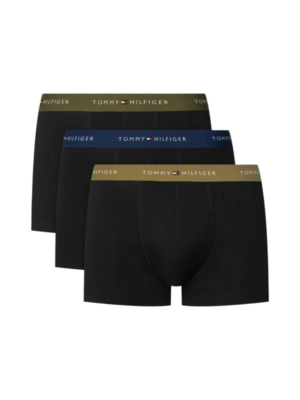 Tommy Hilfiger 3P TRUNK WB Herren Unterwäsche Schwarz